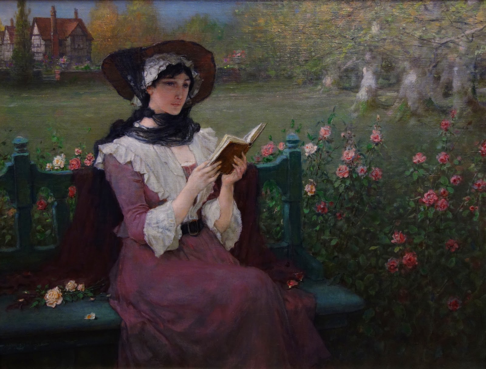 George Henry Boughton, Woman reading, 1910