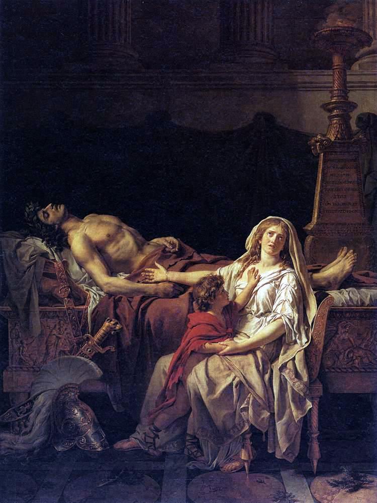 Jacques Louis David Andromache Mourning Hector Usa