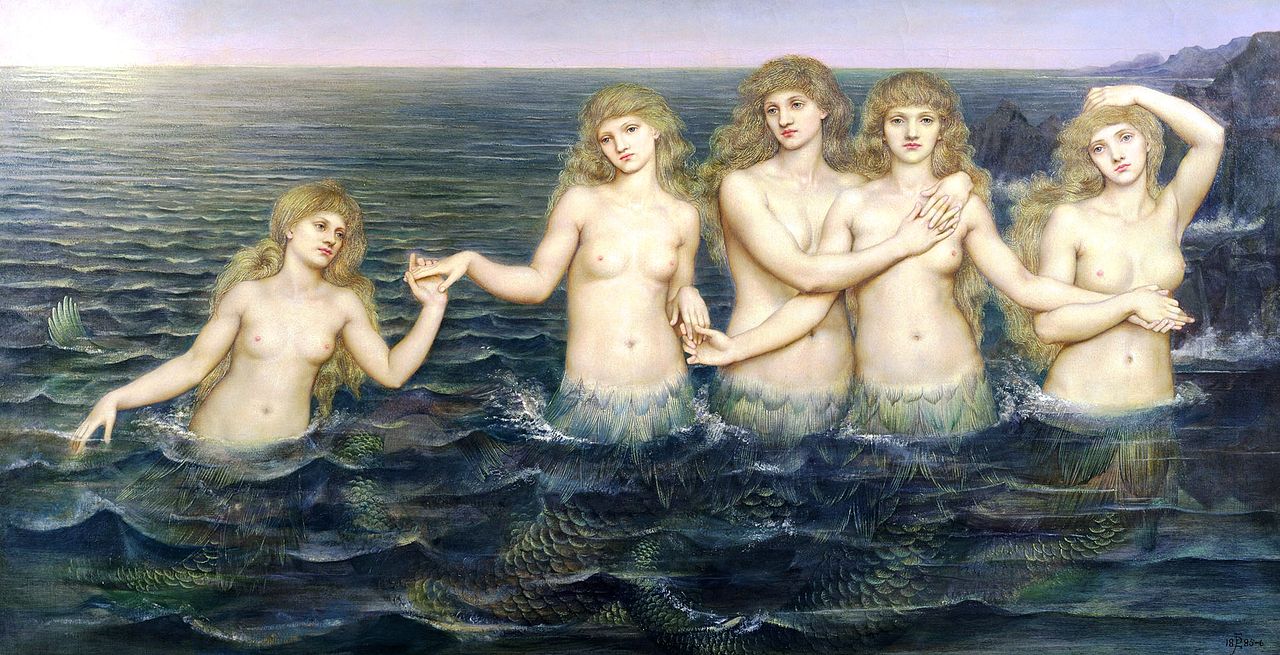 Evelyn De Morgan, The Sea Maidens, 1885