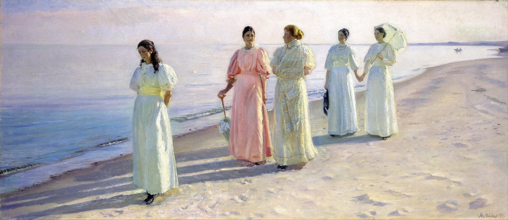 Michael Peter Ancher, A Beach Promenade, 1896,