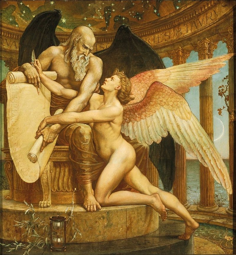 Walter Crane The Roll Of Fate (1882) Usat