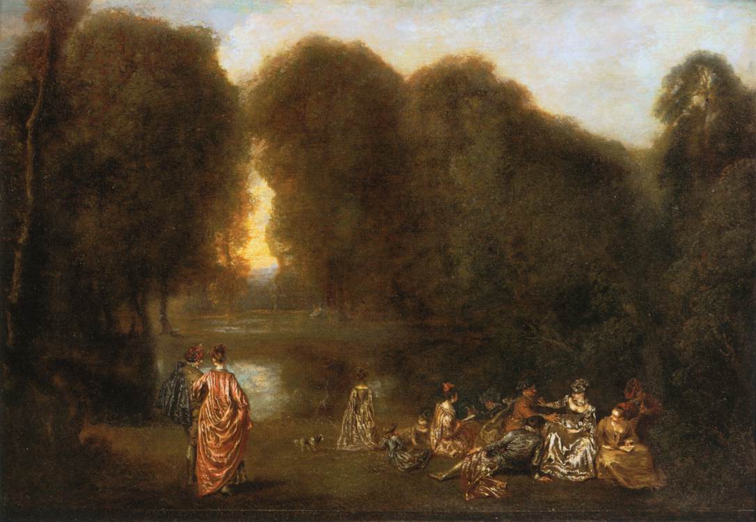 Antoine Watteau Gathering In The Park WGA25451