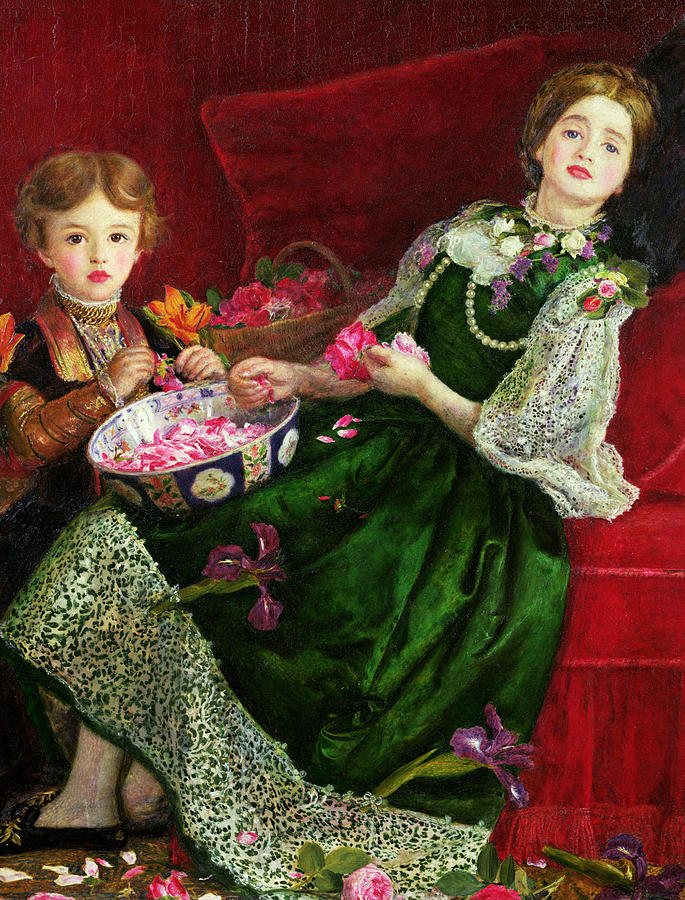 Pot Pourri Oil On Canvas Sir John Everett Millais