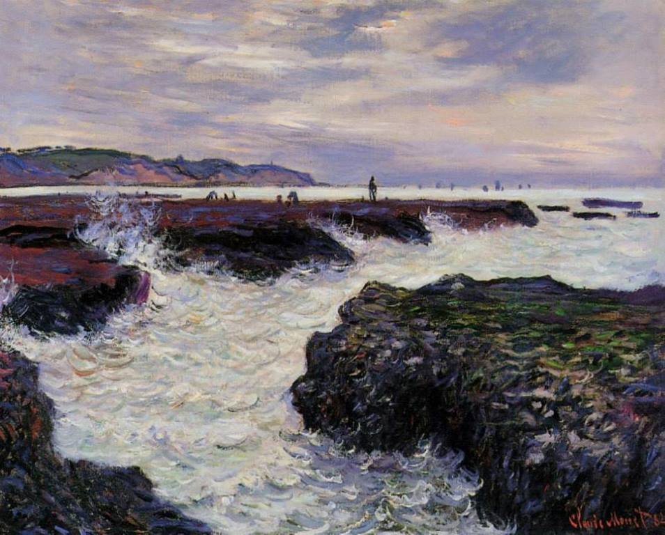 C. Monet, The Rocks At Pourville, Low Tide, 1882