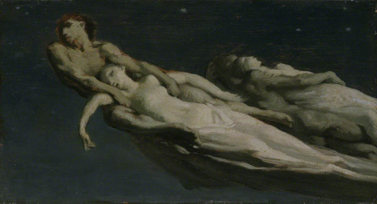 Jean-Francois Millet (1814-1875), The shooting stars
