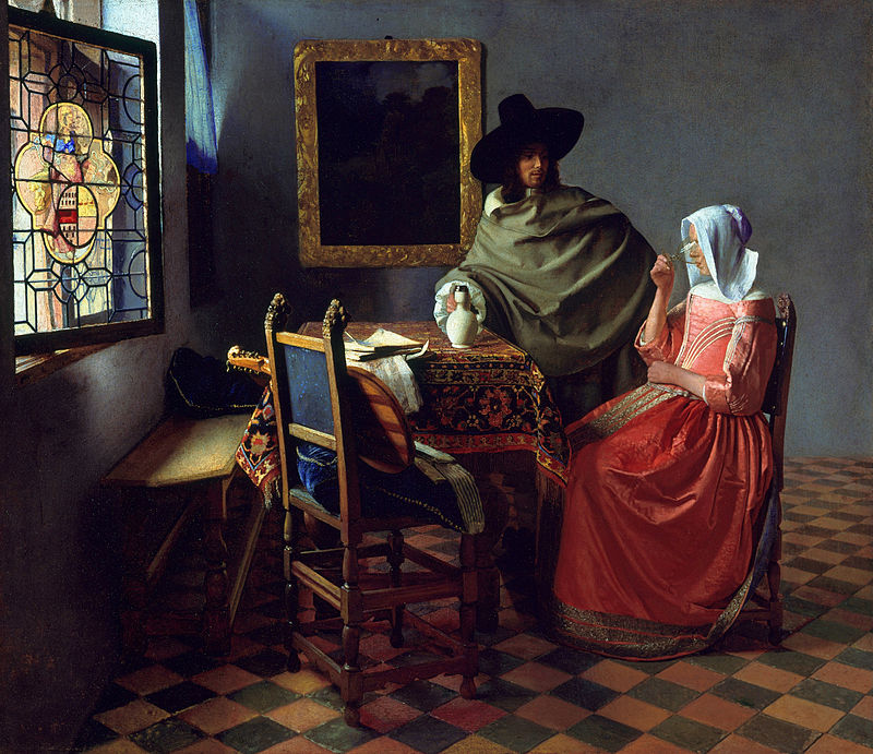 Jan Vermeer Van Delft The Glass Of Wine Usa
