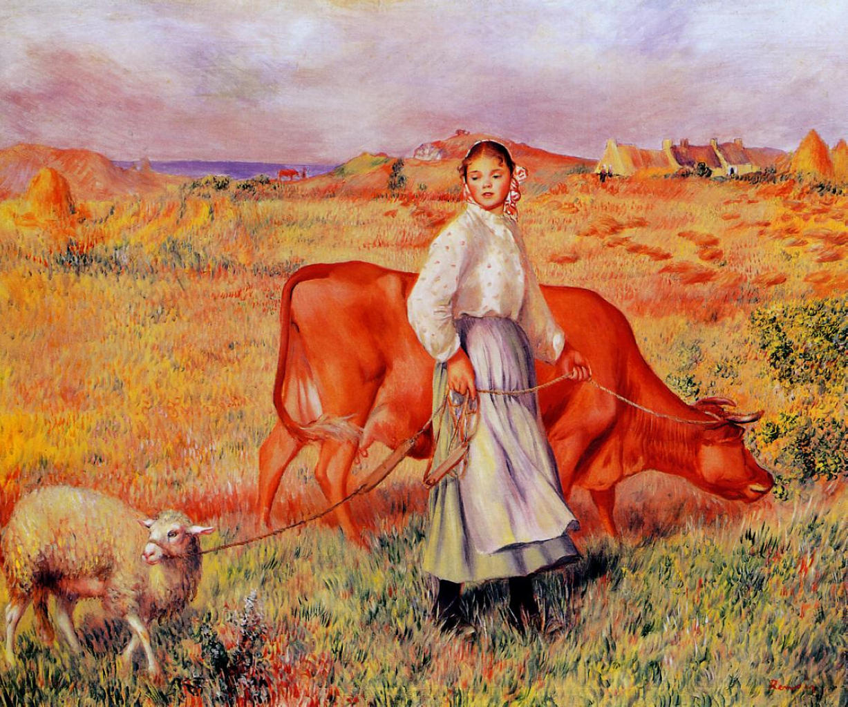 Renoir Shepherdess 1887 Usa