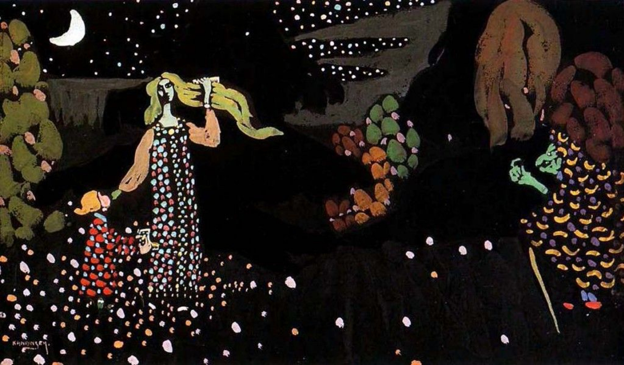 Wassily Kandinsky, Night, 1907