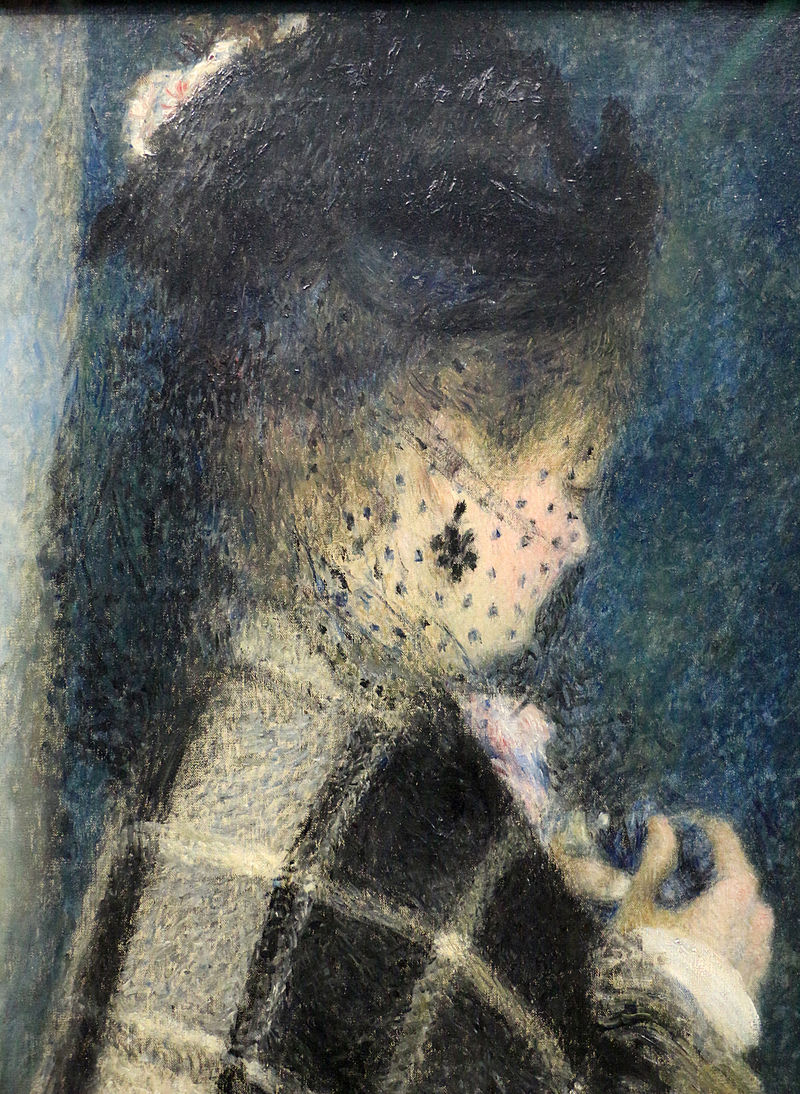 Renoir Young Woman With A Veil 1877. Usato
