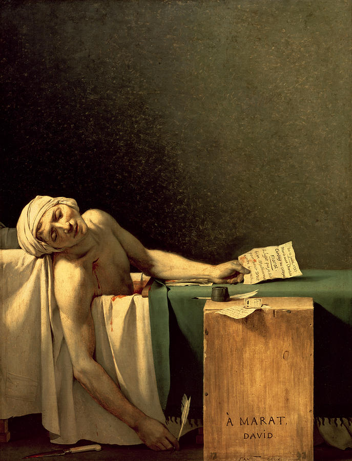 The Death Of Marat Jacques Louis David