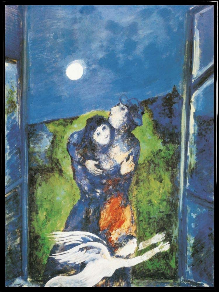 Marc Chagall, Lovers in the moonlight, 1938