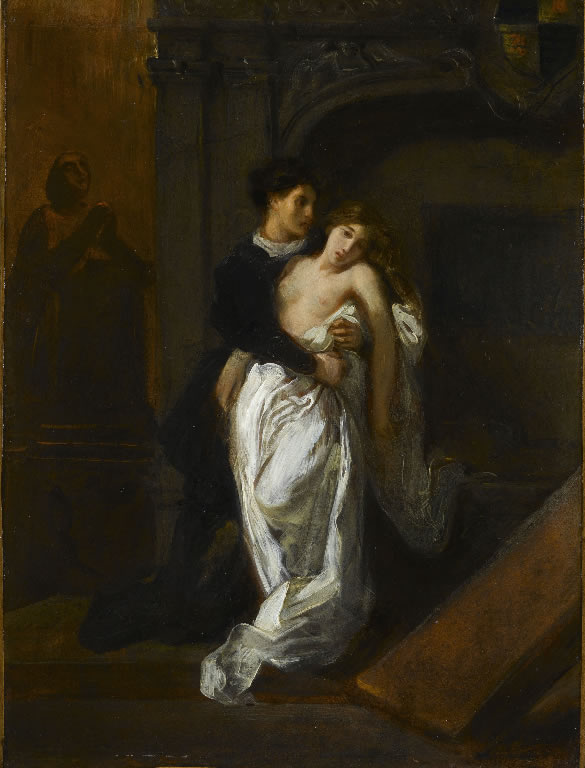 Romeo And Juliet At The Tomb Of The Capulets By Eugène Delacroix