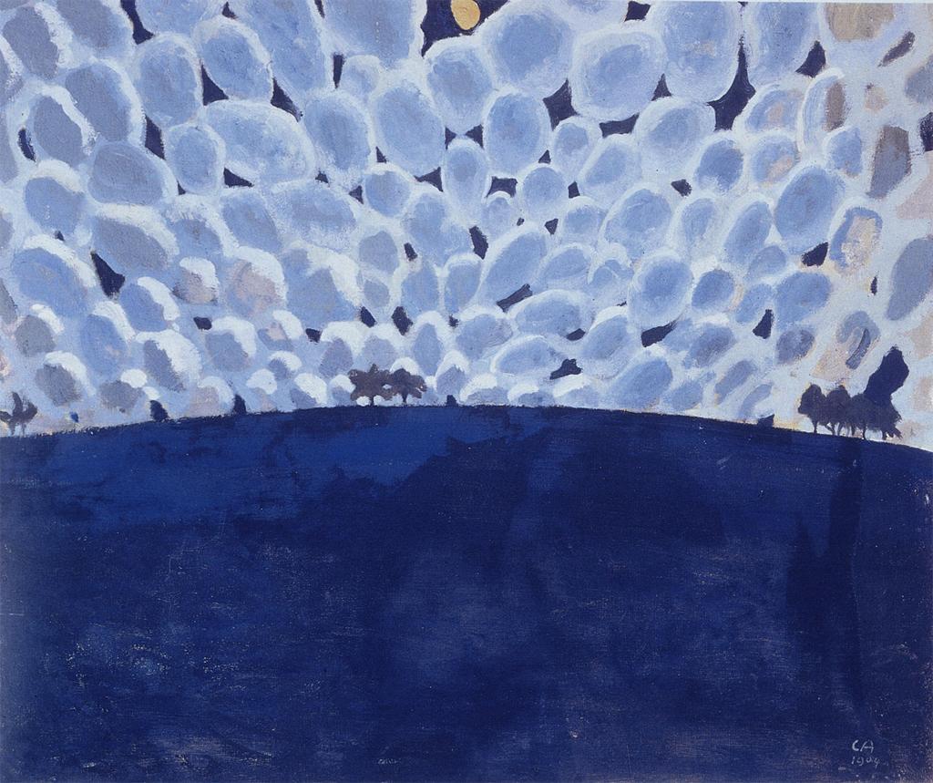 Cuno Amiet, Moonlight landscape, 1904