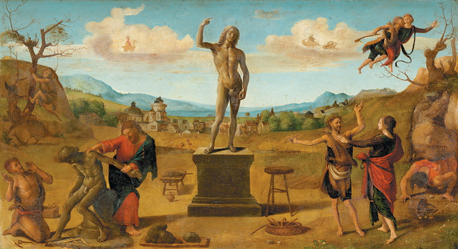 Piero Di Cosimo: <i>Prometheus Fashioning The First Man</i>, Circa 1510–1515