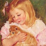 Portraits Of Children With A Cat