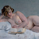 Isaac Israels, Reclining Reading Nude