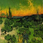 Vincent Van Gogh (1853 1890) Passeggiata Al Chiaro Di Luna Pss