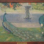 Peacocks At The Fountain By A.F. Gaush, 1911