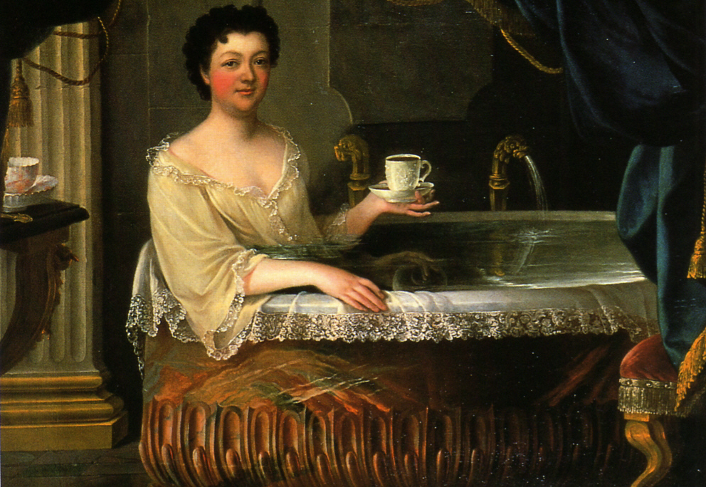 Lady with Hot Chocolate in a Bath, 18th century