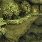 Henri Le Sidaner. The White Garden In The Moonlight Gergeroy