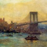 Edward Willis Redfield Brooklyn Bridge At NIght, 1909